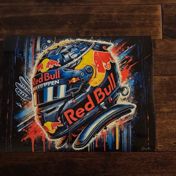 Red Bull Racing Helmet Poster (Size 15.5” x 18.5”) - Picture 2 of 4